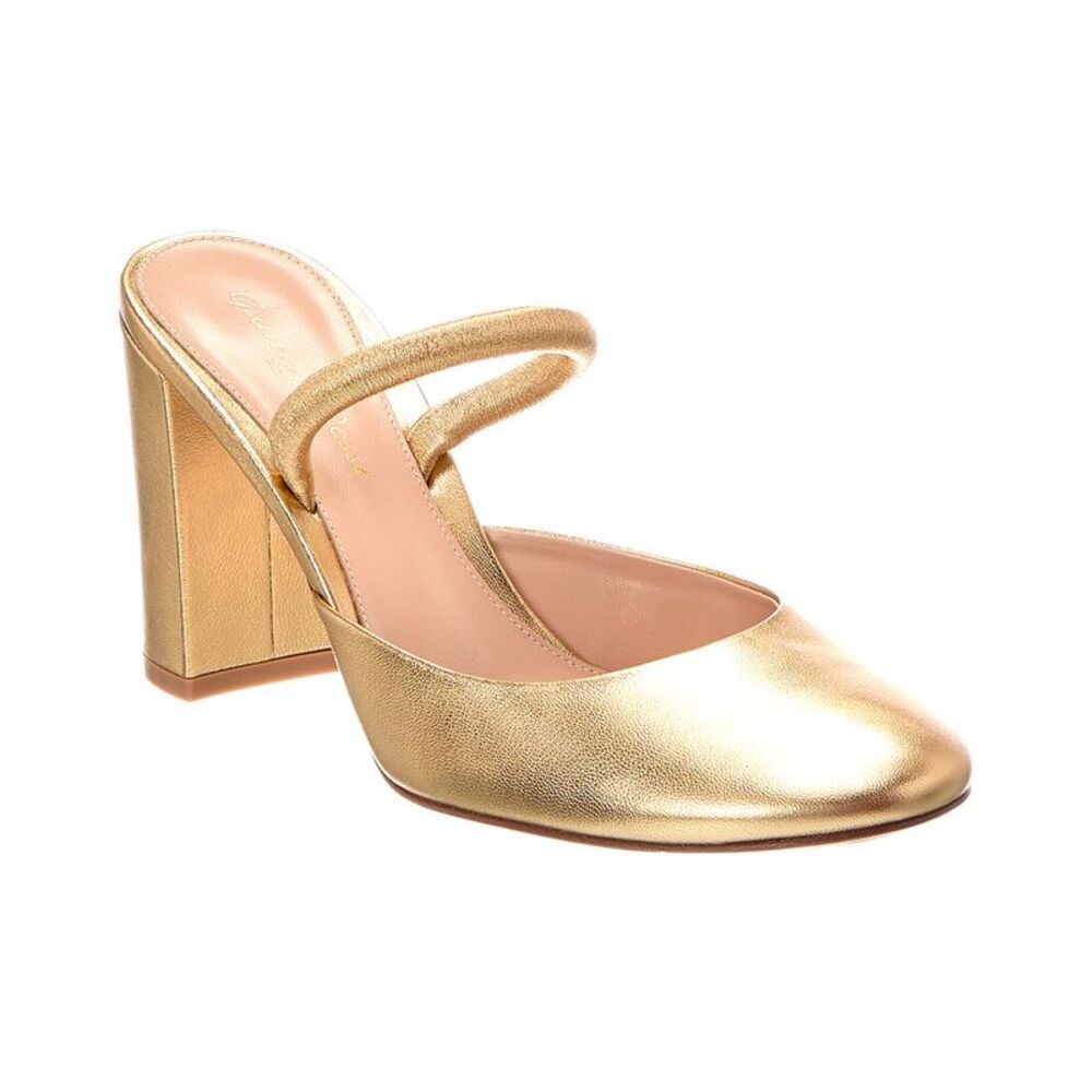 Gianvito Rossi Leather Pump, Metallic